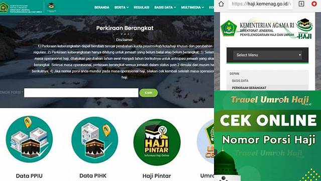 Cek Keberangkatan Haji Online