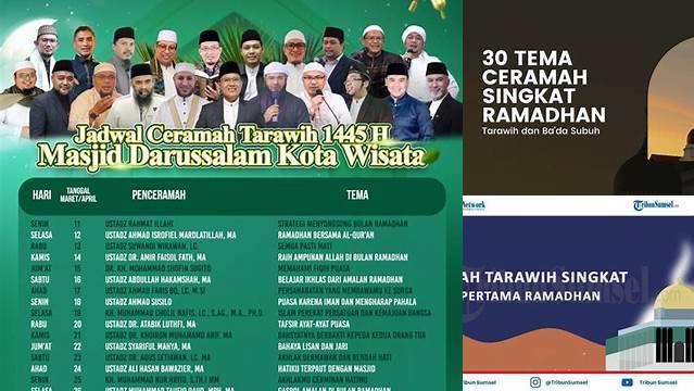 Ceramah Ramadhan Tarawih