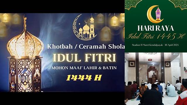 Ceramah Sholat Idul Fitri