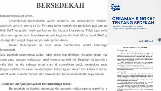 Ceramah Tentang Zakat Dan Sedekah