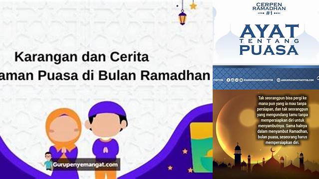 Cerpen Tentang Puasa Ramadhan