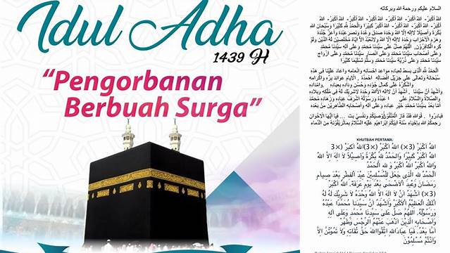 Contoh Khutbah Idul Adha