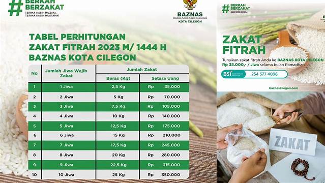 Contoh Pembagian Zakat Fitrah