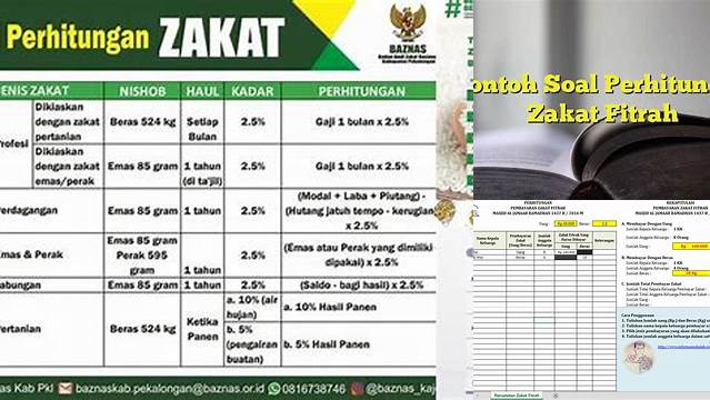 Contoh Soal Perhitungan Zakat Fitrah