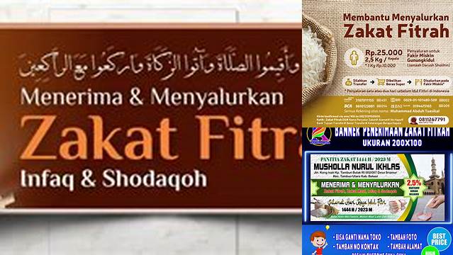 Contoh Spanduk Zakat Fitrah