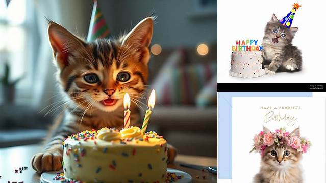 cute kitten birthday Picture #99646199 | Blingee.com