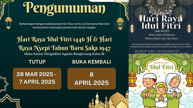 Cuti Bersama Idul Fitri 2024