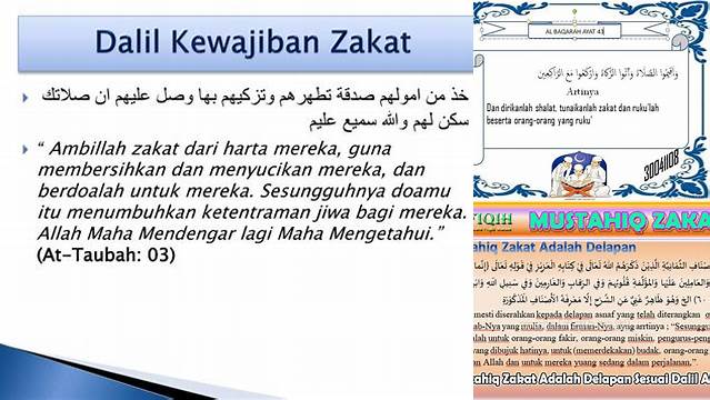 Dalil Alquran Tentang Zakat