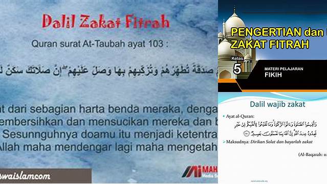 Dalil Naqli Zakat Fitrah