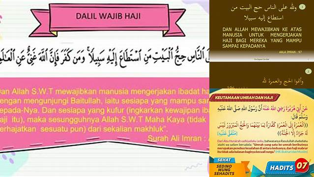 Dalil Tentang Haji