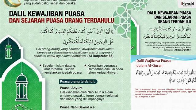 Dalil Tentang Puasa Ramadhan