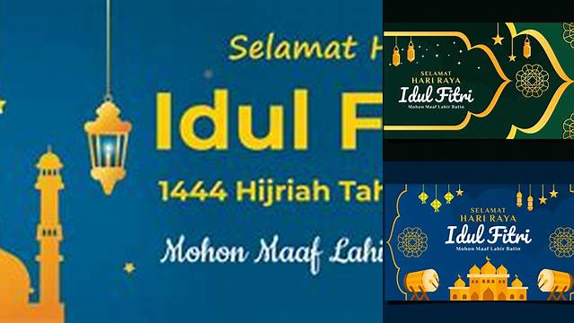 Desain Banner Idul Fitri