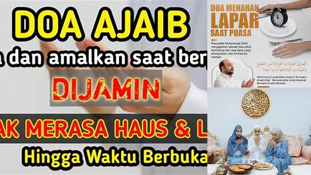 Ketahui 9 Hal Penting tentang doa agar tidak lapar saat puasa untuk Lebaran yang Khusyuk