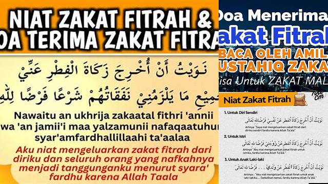 Doa Amil Zakat Fitrah