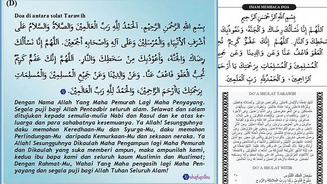 Doa Antara Tarawih