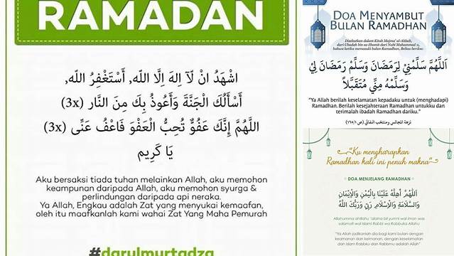 Doa Awal Puasa Ramadhan