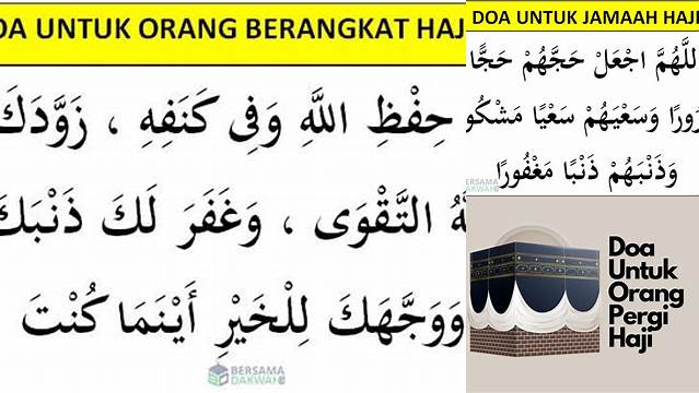 Doa Berangkat Haji