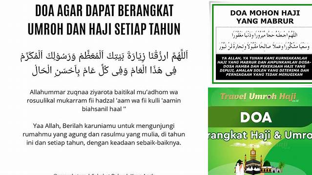 Doa Berangkat Haji Dan Umroh