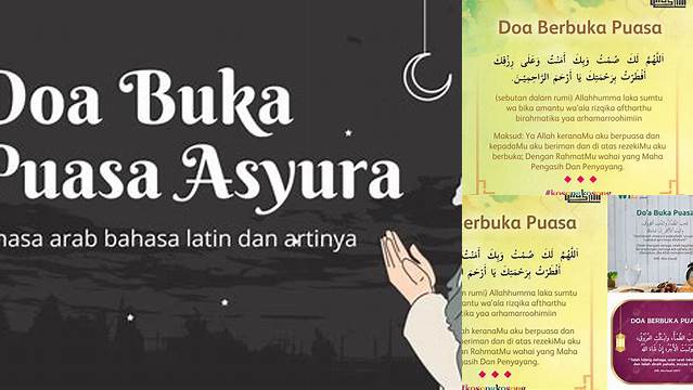 Doa Berbuka Puasa Asyura