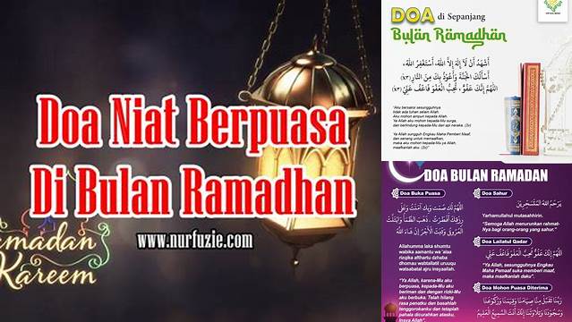 Doa Berpuasa Di Bulan Ramadhan