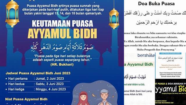 8 Hal Penting tentang doa buka puasa ayyamul bidh saat Lebaran,  Ketahui Hukum dan Manfaatnya