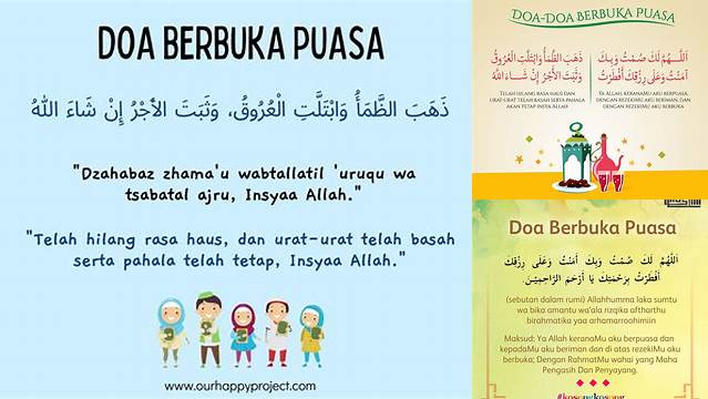 8 Hal Penting tentang Doa Buka Puasa Ramadhan Menuju Idul Fitri Penuh Berkah