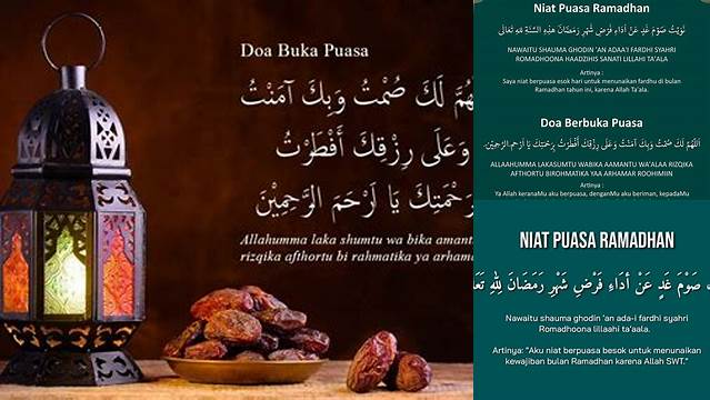 Doa Buka Puasa Ramadhan Latin