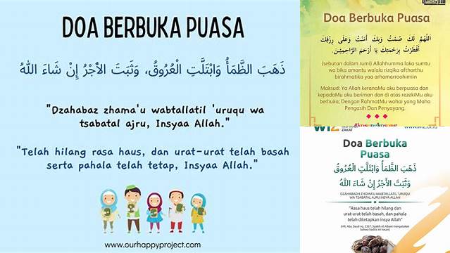 Doa Buka Puasa Ramadhan Yang Shahih