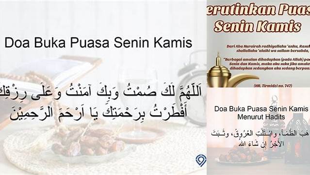 Temukan 9 Hal Penting tentang doa buka puasa sunah senin kamis menjelang idul fitri