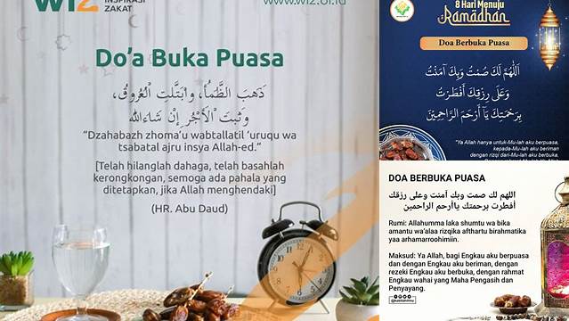 Doa Buka Puasa Weton