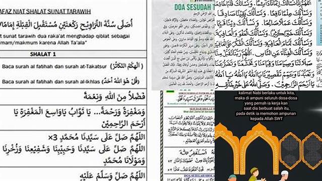 Inilah 10 Hal Penting tentang doa di sela tarawih raih berkah Idul Fitri