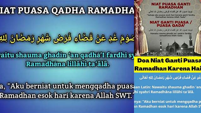 Doa Ganti Puasa Ramadhan