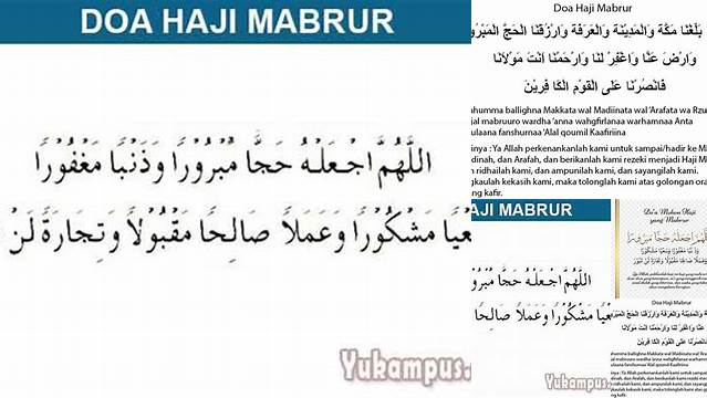 Doa Haji Mabrur Lengkap