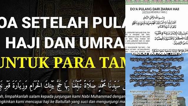 Doa Haji Untuk Tamu