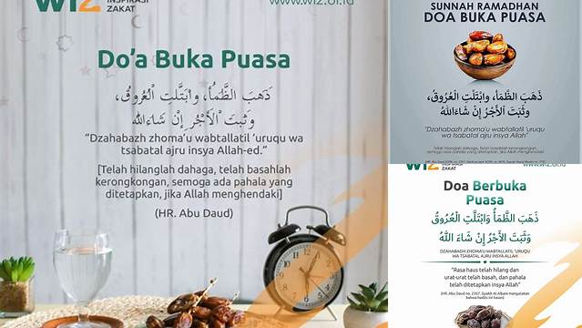 Doa Ketika Berbuka Puasa