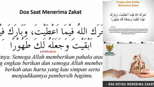 Doa Ketika Menerima Zakat