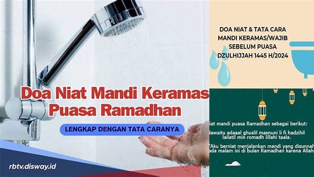 Inilah 8 Hal Penting tentang doa mandi keramas awal puasa untuk Sambut Idul Fitri