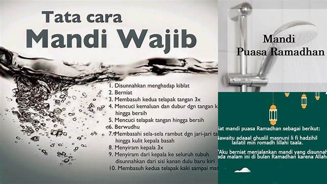 Inilah 8 Hal Penting tentang doa mandi wajib di bulan puasa agar suci saat idul fitri