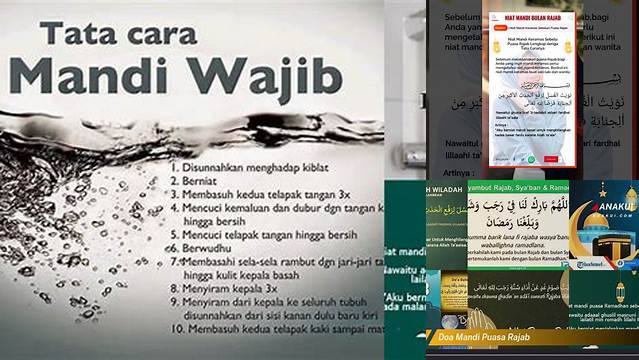 Inilah 10 Hal Penting tentang doa mandi wajib saat puasa jelang Idul Fitri yang Wajib Diketahui