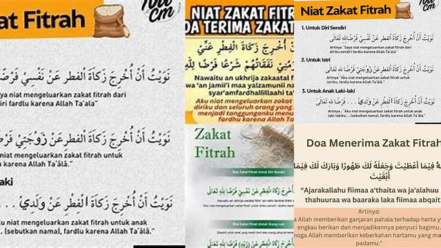 Doa Mau Zakat Fitrah