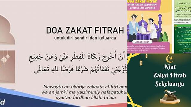 Doa Membayar Zakat Fitrah Untuk Sekeluarga