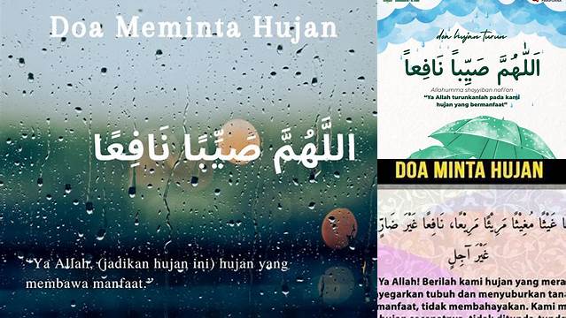 Cari Tahu Manfaat Doa Meminta Hujan yang Bermanfaat