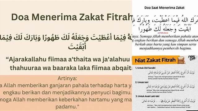 Doa Menerima Zakat Fitrah Nu Online