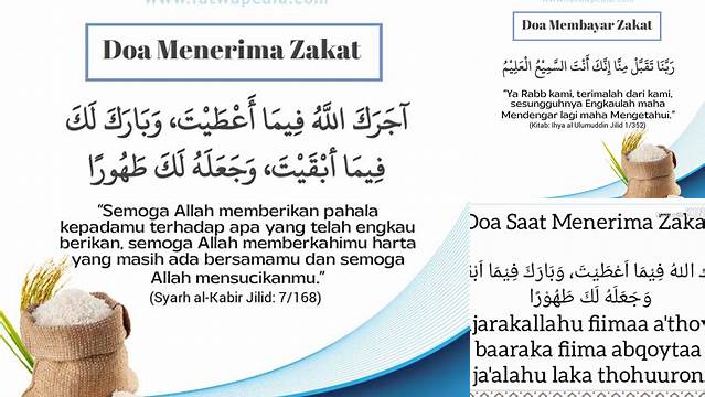 Doa Menerima Zakat Mal