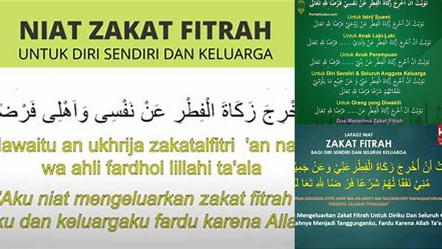 Doa Mengeluarkan Zakat Fitrah Untuk Keluarga