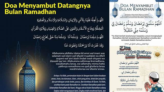 Doa Menyambut Bulan Puasa