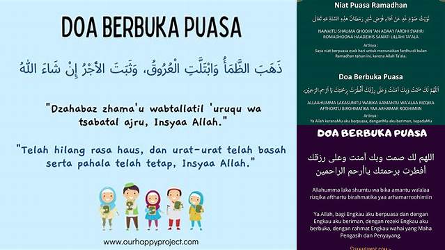 Doa Niat Buka Puasa Ramadhan