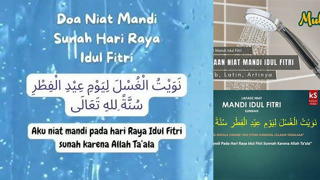 Doa Niat Mandi Idul Fitri