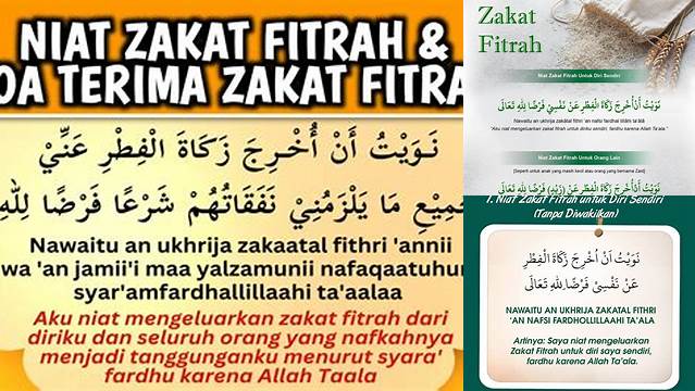 Doa Niat Membayar Zakat Fitrah