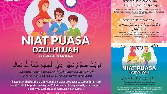 Doa Niat Puasa Dzulhijjah